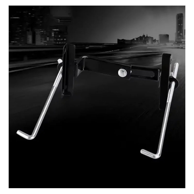 Soporte Fijador Batería Ajustable Seguro Estabilizador Auto Negro