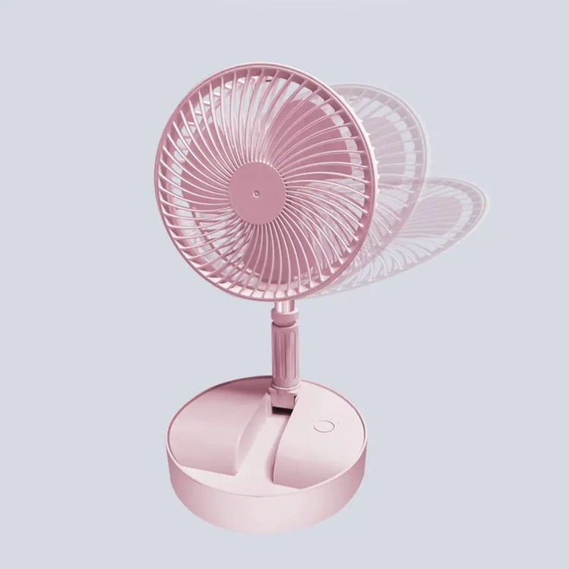 Ventilador De Mesa Escritorio Portatil Usb Silencioso Potent 20 Cm 5w Blanco Plástico 3
