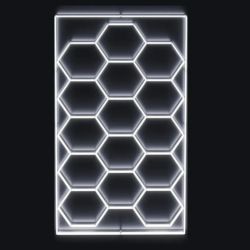 Luz Led Rectangular 14 Hexagonos 4.8 Mt X 2.4 Mt Decorativa