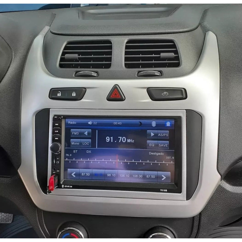Radio Auto 2 Din Mirror Link+ Mando/7021b Mp5 Negro