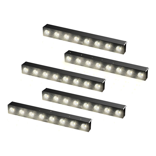 Pack X5 Aplique Solar Lampara Inducción Pared Led Exterior Cálido/frío Led