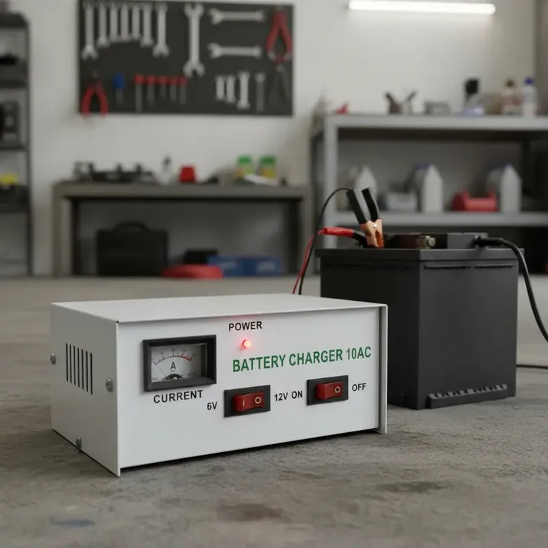 Cargador De Batería De Autos Y Motos 12v Y 6v Carga Profunda