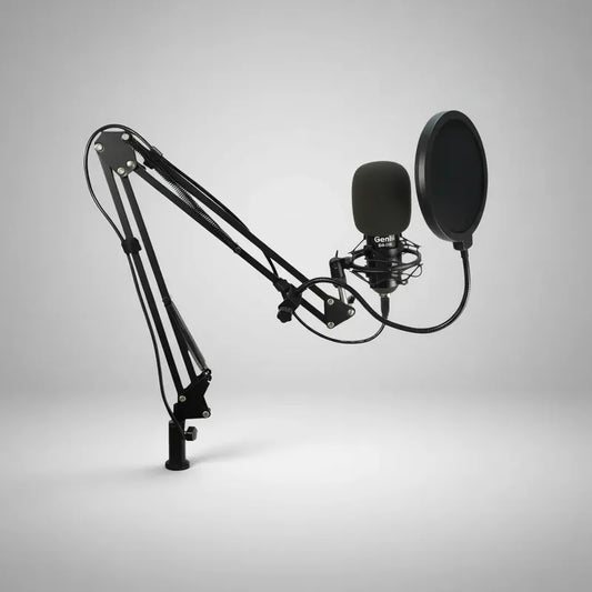 Microfono Condensador Para Estudio De Grabación Profesional Negro