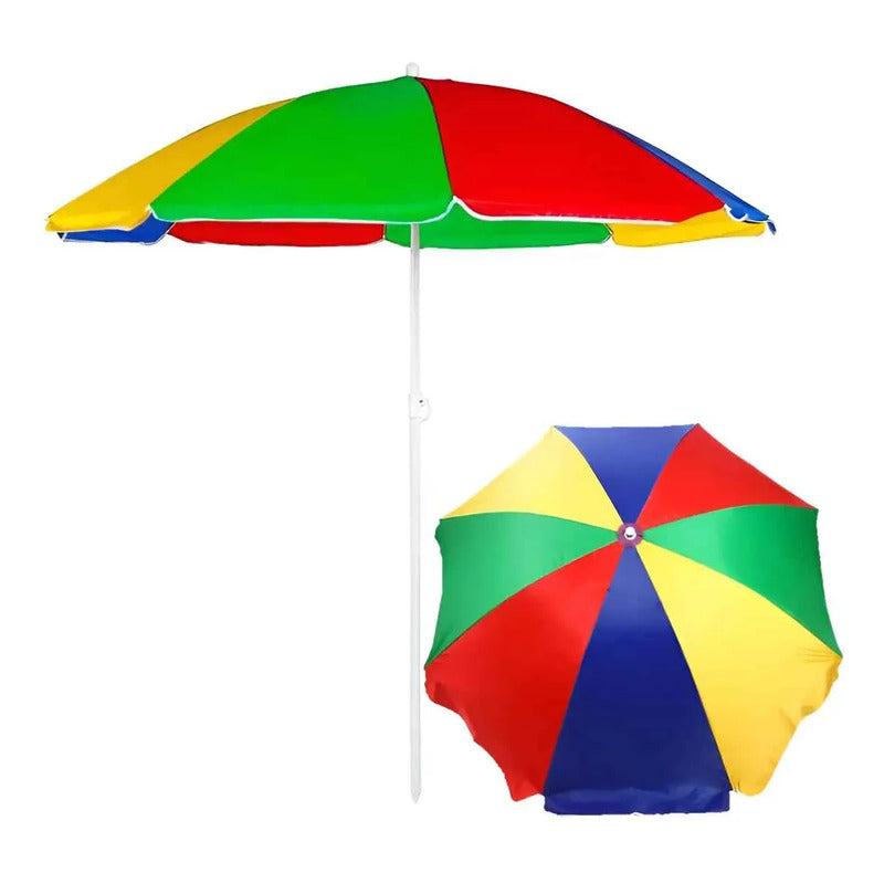 Sombrilla Quitasol Playa Paraguas De Verano Colores Surtidos Surtido Variado