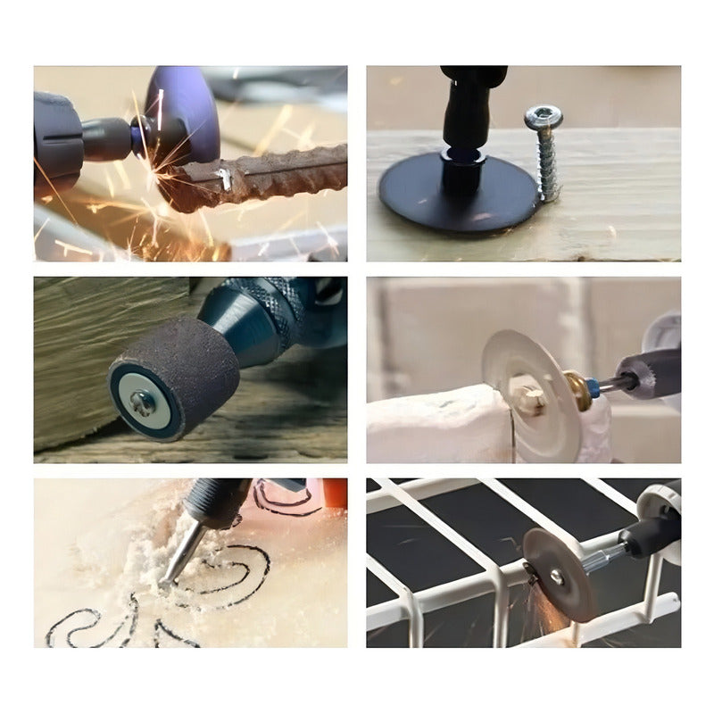Minitorno Dremel Fresa Kit Accesorios Taladro Tipo Dremel
