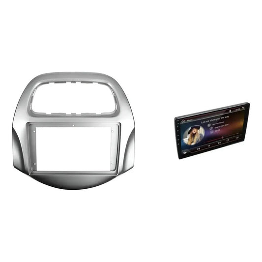 Kit Spark Gt: Bisel Adaptador 2018-2021 Gris Oscuro + Pantalla Táctil 9 Gps Radio Wifi Waze