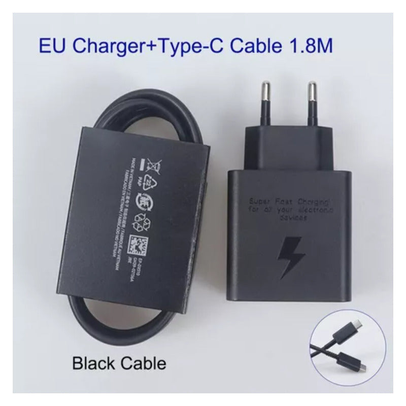 Cargador Tipo C Carga Rapida 65w Negro