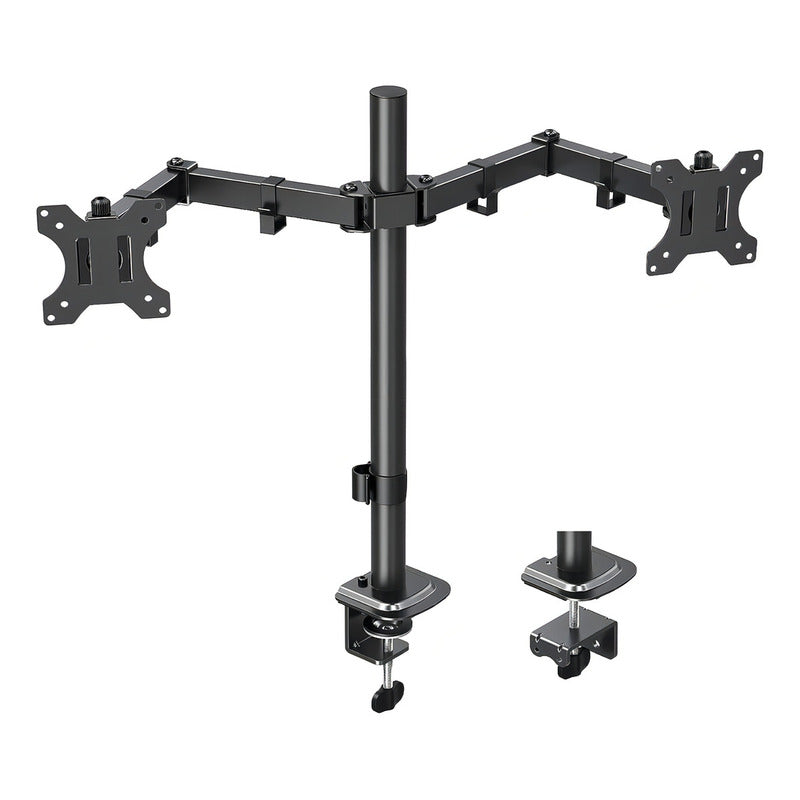 Soporte De Monitor Gamer Articulado Doble Para Pantallas De 10 A 27 Pulgadas Negro