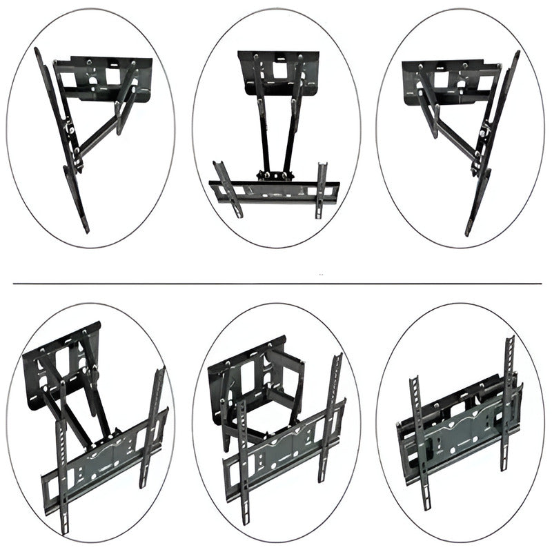 Soporte De Pared Articulado Para Tv 32 A 70 Pulgadas Vesa 600x400mm Capacidad 55kg
