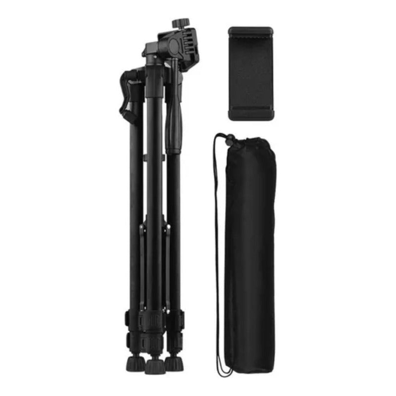 Tripode Para Camara Profesional 3366 Nivel Angulo Manivela Color Negro