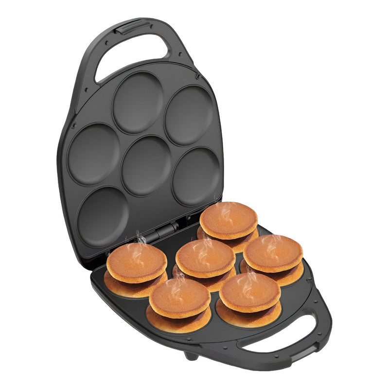 Máquina Para Mini Panqueques Arepas Muffins Huevos Pasteles Negro