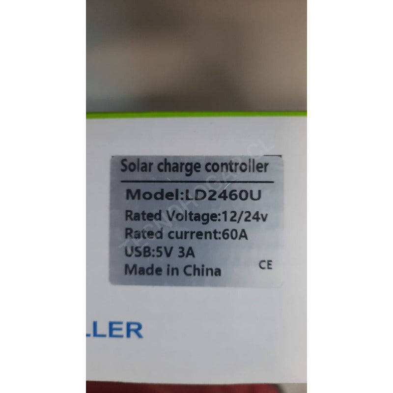 Regulador De Carga Controlador Solar Digital 12v 24v 60a