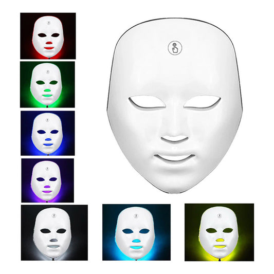 Máscara De Terapia De Luz Facial Led 7 Colores Fototerapia