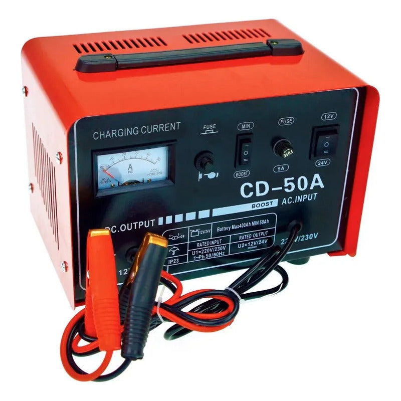 Cargador De Batería Para Auto Y Camión 12v 24v 50 A