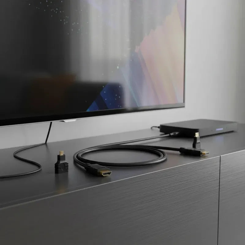 Cable Hdtv 3 En 1, Hdmi Con Adaptadores Mini Hd Y Micro Hd