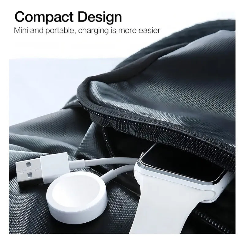 Usb Cargador Magnético Para Apple I Watch Series 3 4 5 6 Se Color Blanco