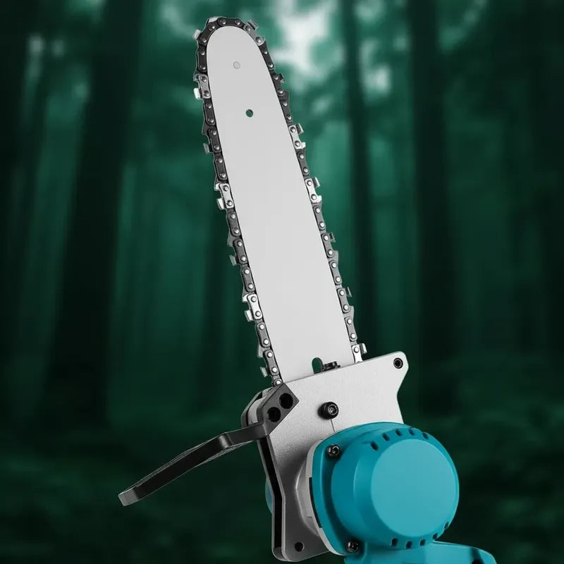 Motosierra A Batería Con Espada De 12 Pulgadas Y Maleta Azul Acero