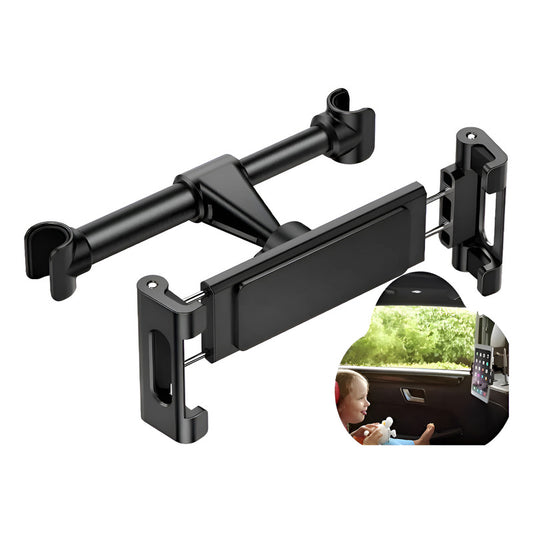 Soporte De Auto Asiento Trasero Celular Y Colgador Cartera Negro