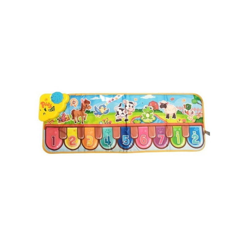 Piano Musical Para Niños Piano Music Mat Animal  Azul