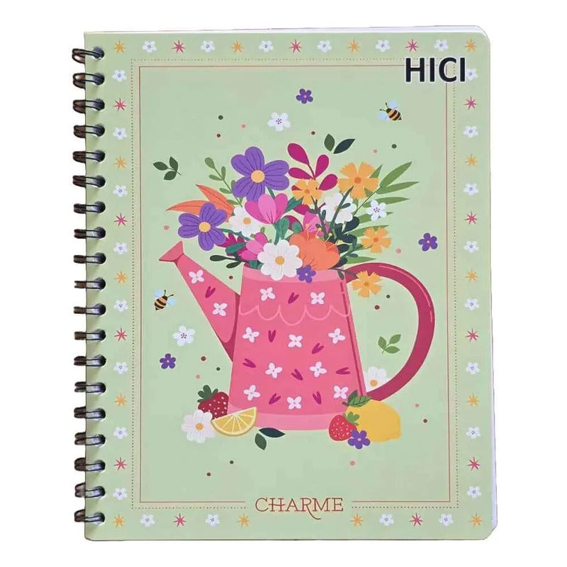 Pack X5 Cuadernos De 100 Hjs Surtidos Espiral 7mm Colegio Hembra 1