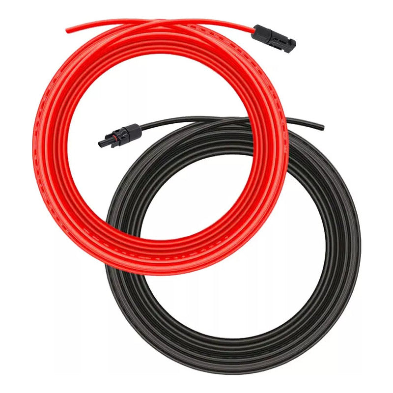 Cable Fotovoltaico Solar 6mm Negro Y Rojo Rollo De 10mts
