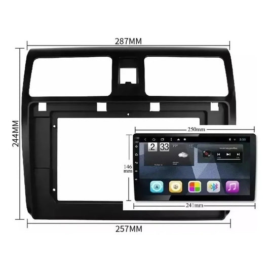 Bisel Adaptador Radio 9 Pulgadas Renault Symbol Sandero 2014 Negro