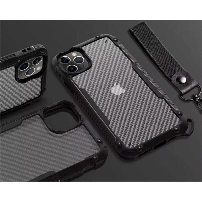 Funda Carcasa Protector Para iPhone 12 Pro Max Negro Geométrico