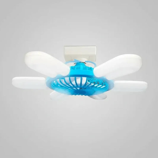 Ventilador De Techo Con Ampolleta Y Control Remoto 24 Cm 50/60hz Blanco Plástico 3