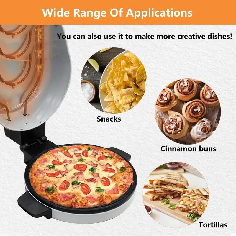 Sarten Horno Pizzero Antiadherente, Mini Pizza Gratinador Blanco 50/60hz