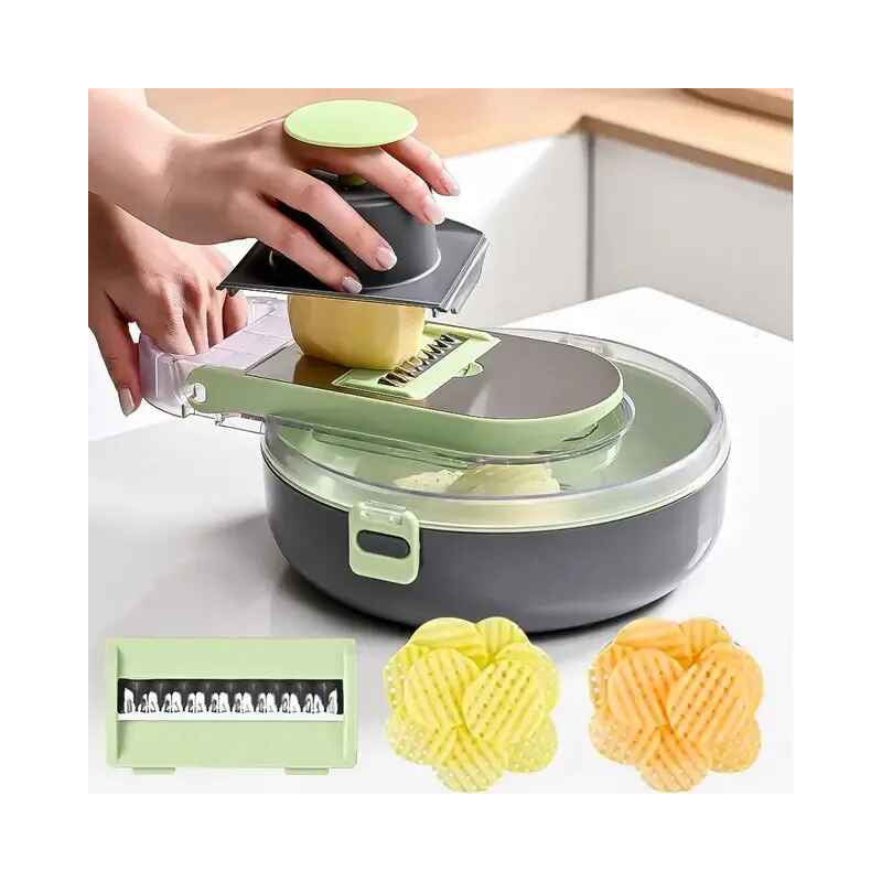 Picador Cortador 10 En 1 Rallador Multiuso Verduras Frutas