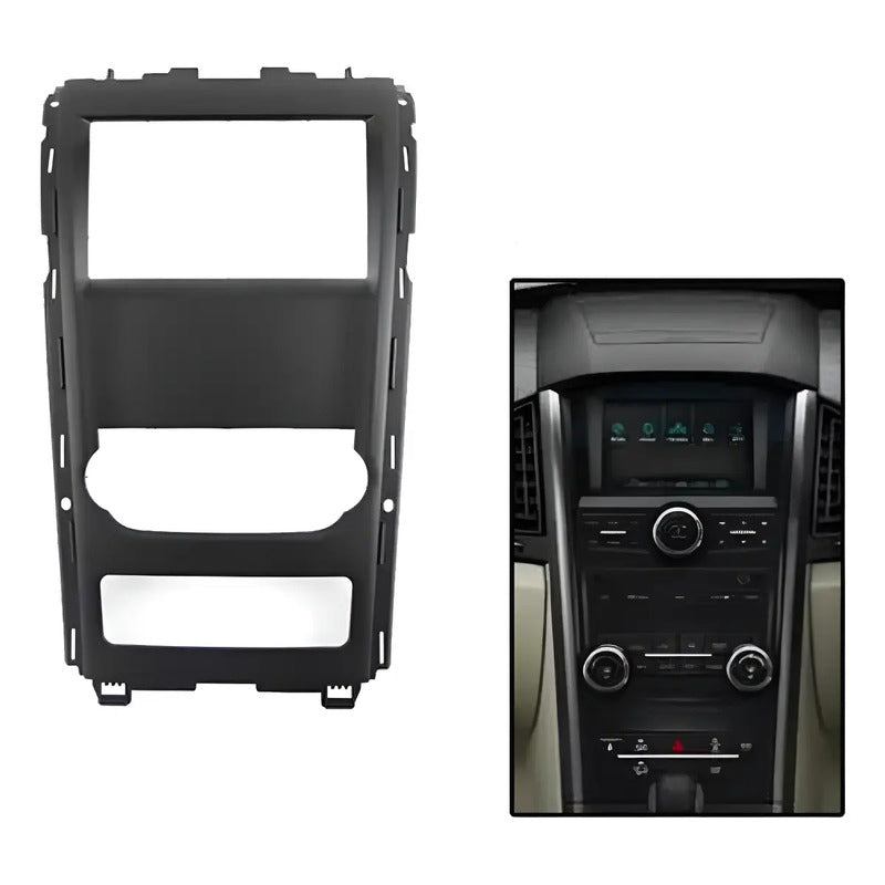 Kit Mahindra: Adaptador Bisel Radio 9pul Xuv500 2012-2023 Negro + Pantalla Táctil 9pul Gps/wifi