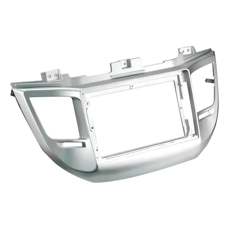 Kit Autotech: Bisel Adaptador Radio Hyundai Tucson 2015-2018 Gris + Pantalla Táctil 9'' Gps/wifi