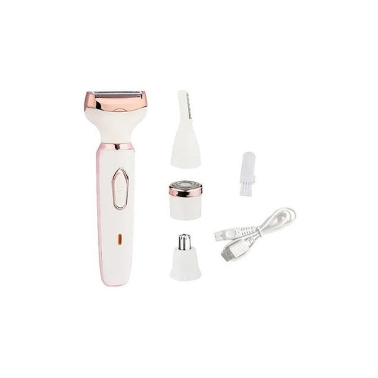 Depiladora Para Mujer 4 En 1 Recargable Bikini Nariz Cejas