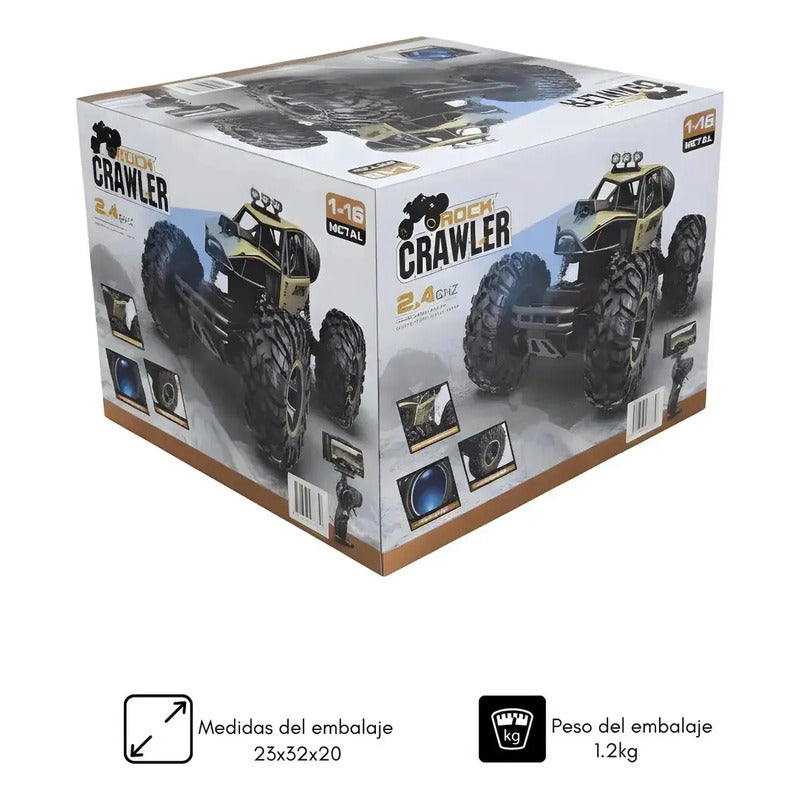 Auto A Control Remoto Rc 4x4+ Lentes Vr Cámara Luces Led App