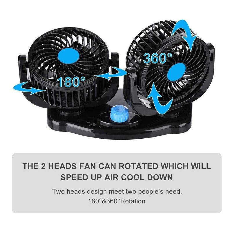 Ventilador Para Auto Jeep Camioneta Vehículo  Regulable