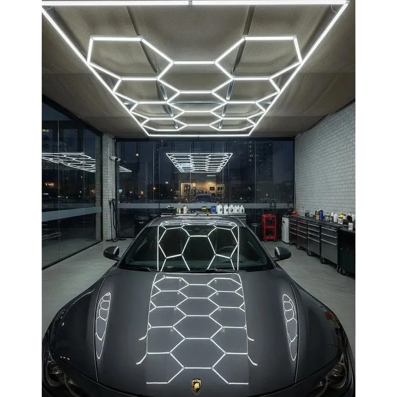 Luz Led Rectangular 14 Hexagonos 4.8 Mt X 2.4 Mt Decorativa