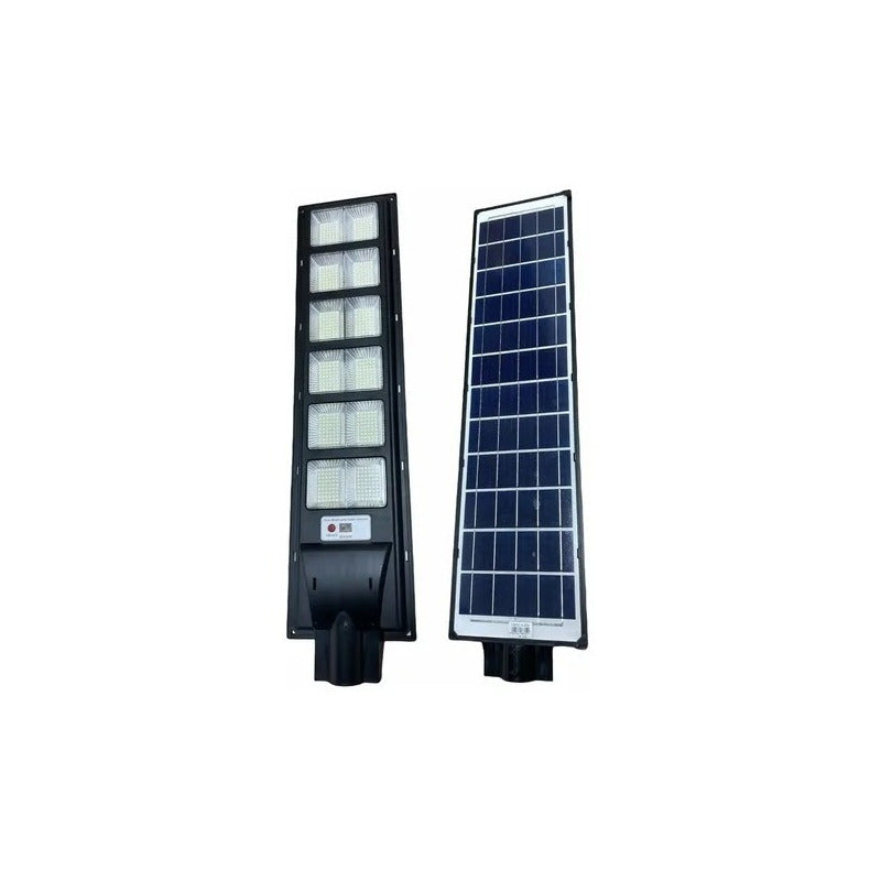 Foco Solar 600w Exterior + Soporte Base Con Sensor  Negro