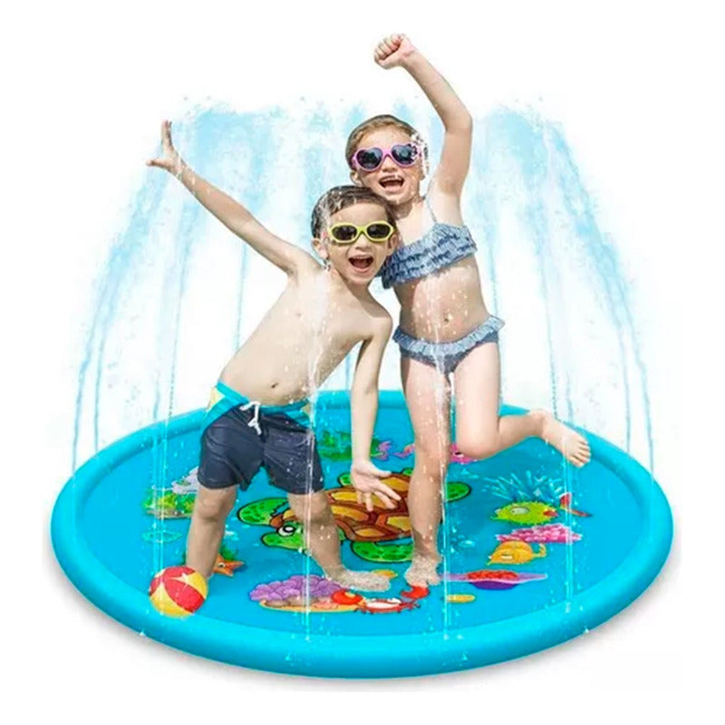 Alfombra De Agua Piscina Chorros Para Niño Facil De Guardar