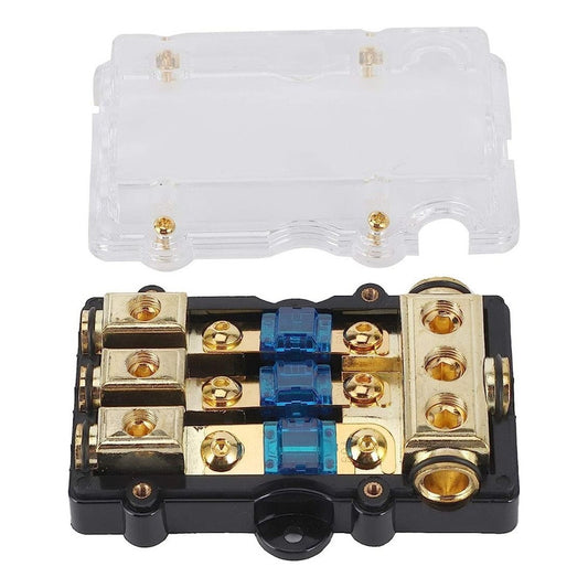 Bloque De Distribución Negativo Portafusibles 3 Vías