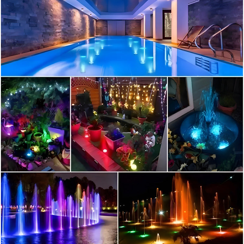 Luz Led Sumergible Para Piscina Jacuzzi Y Decoraciones 5