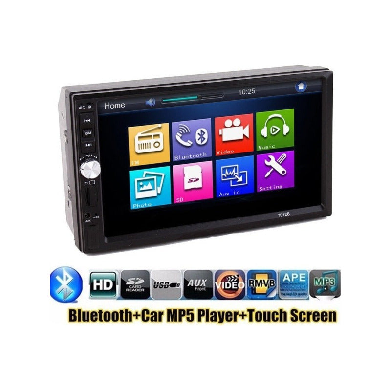 Radio Auto 2 Din Mirror Link+ Mando/7021b Mp5 Negro