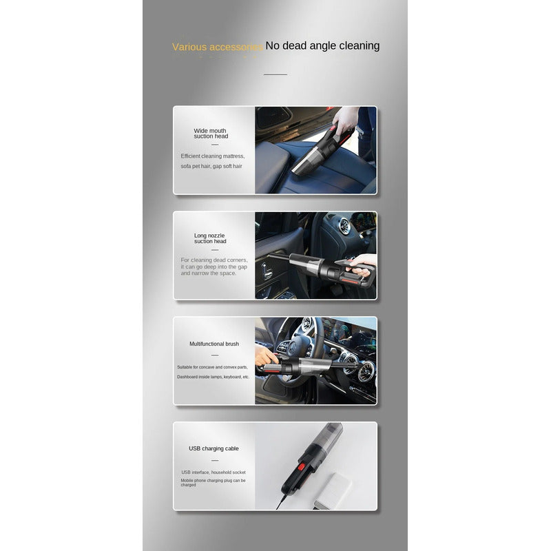 Aspiradora Inalámbrica Recargable Potente Filtro Lavable