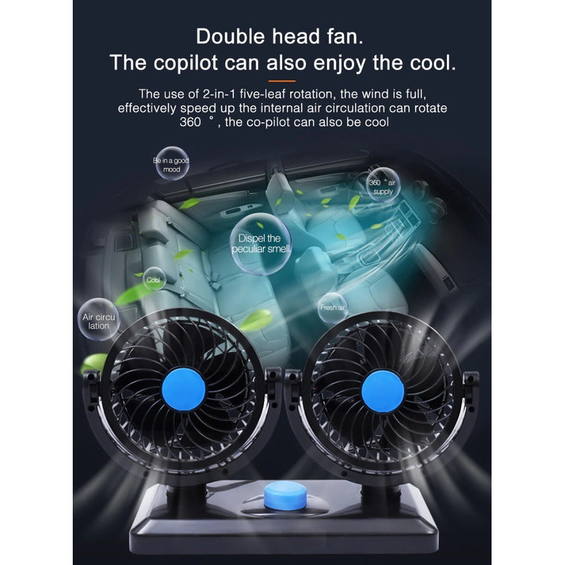 Ventilador Para Auto Jeep Camioneta Vehículo  Regulable