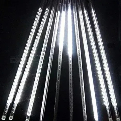 Kit Meteoritos: 2 Guirnaldas Solar Led Blanco Cálido + 2 Blanco Frío + 2 Multicolor