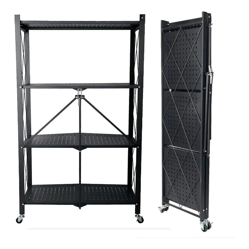 Organizador Estante Plegable 4 Niveles Ruedas Cocina Living
