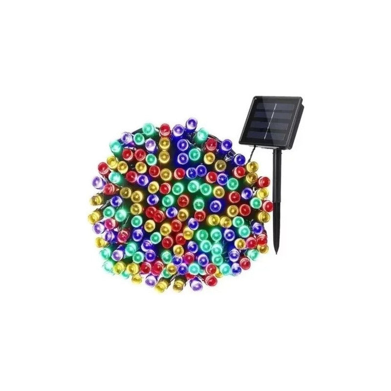 Pack X10 Guirnalda Luces Solares Navidad 10 Metros 100 Led