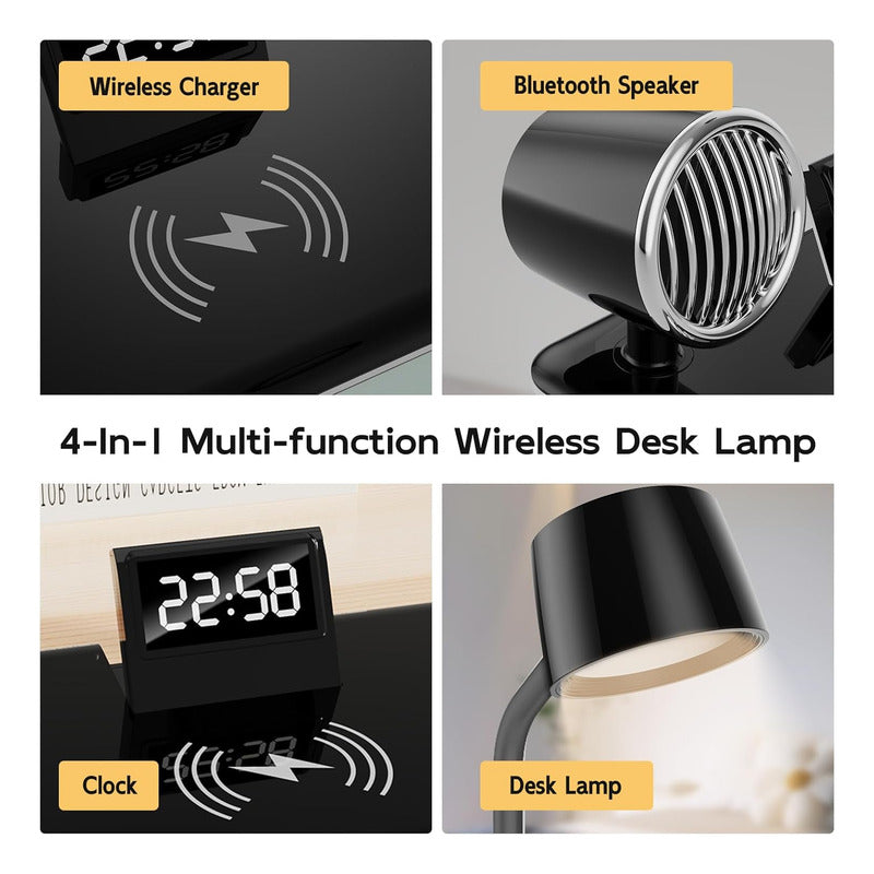 Base De Carga Estacion Inalambrica 15w 4 En 1   Blanco