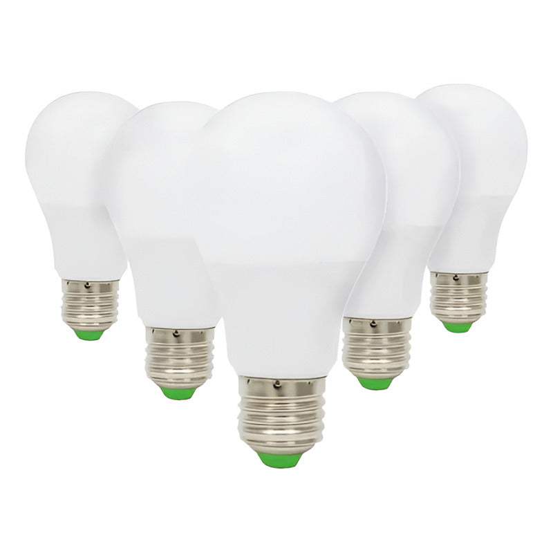 Pack 5 Ampolletas Led 15w E27 Luz Cálida/fría