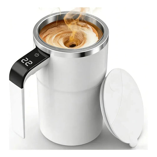 Taza Mezcladora Auto Agitable Café Bebidas Térmica Blanco