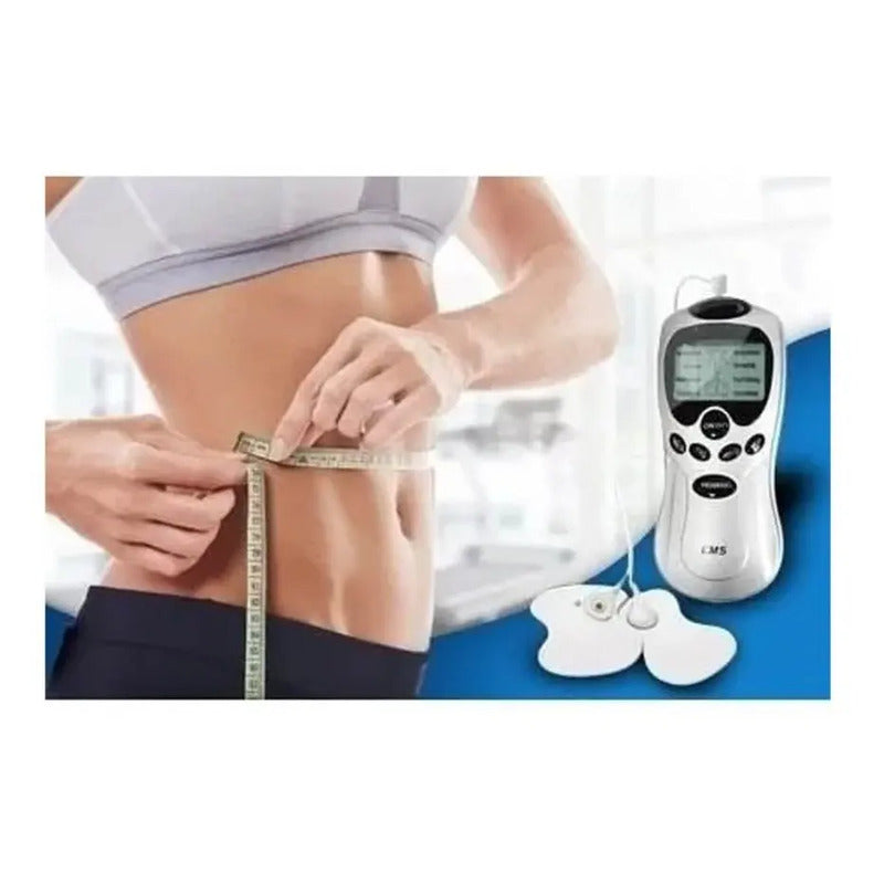 Electro Estimulador Tens Masajeador 4 Electrodos - Ps Color Blanco